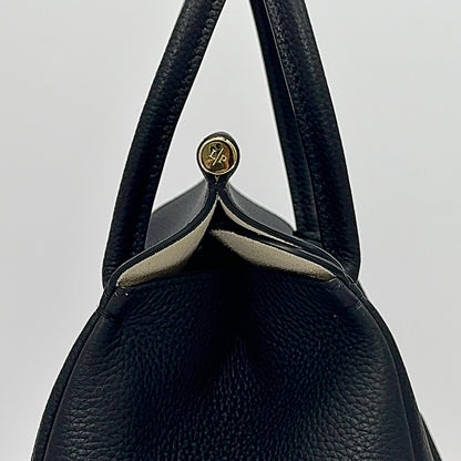 LP Loom L25  Black Lychee Pattern Calfskin 282182