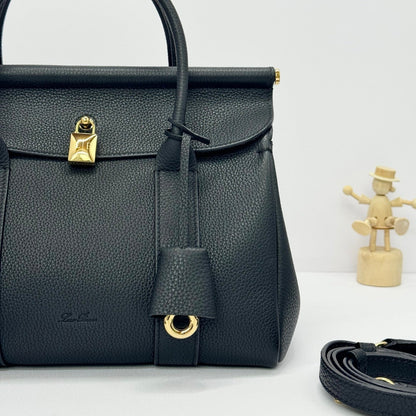 LP Loom L25  Black Lychee Pattern Calfskin 282182