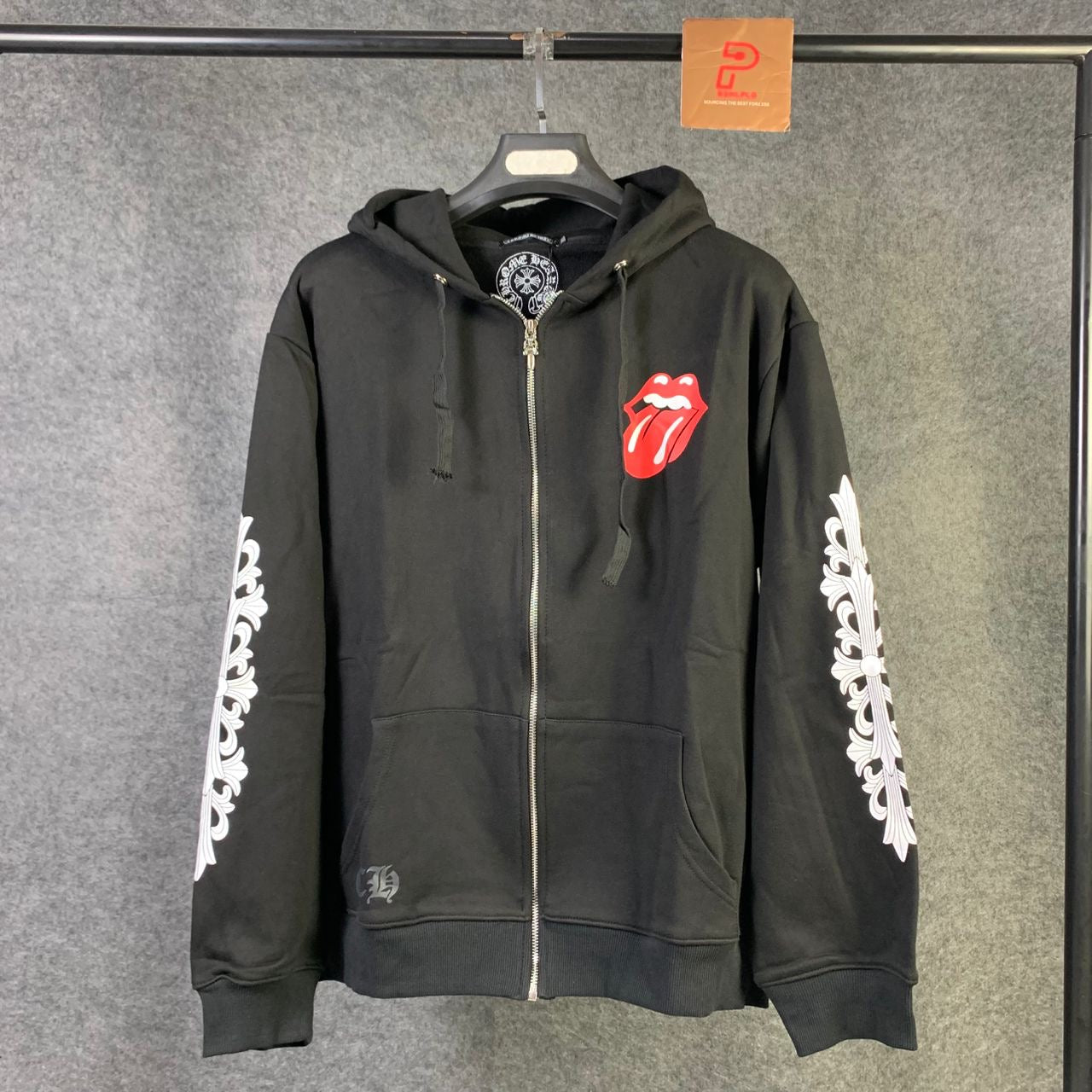 Chrome Hearts Rolling Stones Zip Up 'Black'