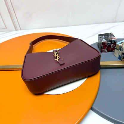 YSL 5 𝐀̀ 7 Bag 24cm Burgundy Leather 285558
