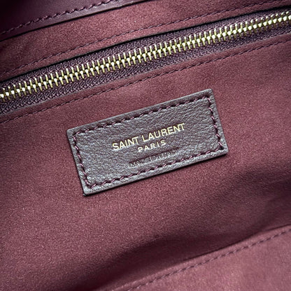 YSL 5 𝐀̀ 7 Bag 24cm Burgundy Leather 285558