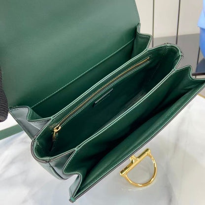 Gucci 25 Siena Bag 22.5cm  Green Gold Leather 292365