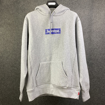 Supreme Bandana Box Logo Hooded Sweatshirt 'Heather Grey'