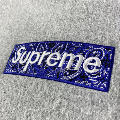 Supreme Bandana Box Logo Hooded Sweatshirt 'Heather Grey'