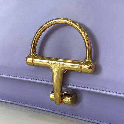 Gucci 25 Siena Bag 22.5cm  Light Purple Gold Leather 292571