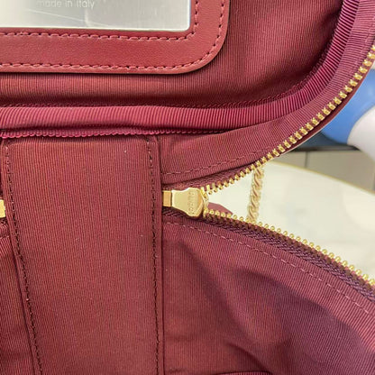 Gucci 25 Marmont Vanity Bag Rosso Ancora Red Cowhide 294900