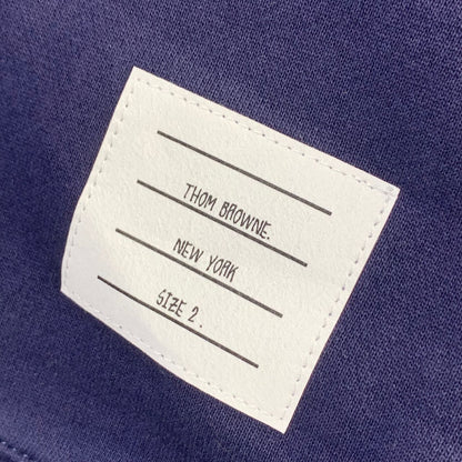 Thom Browne CLASSIC LOOPBACK 4-BAR FULL ZIP HOODIE