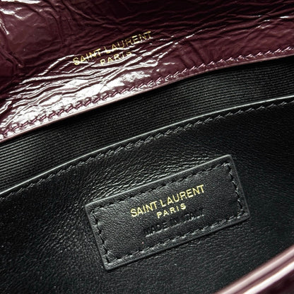 Niki Baby Shoulder Bag 22cm Burgundy Glossy Leather 285490