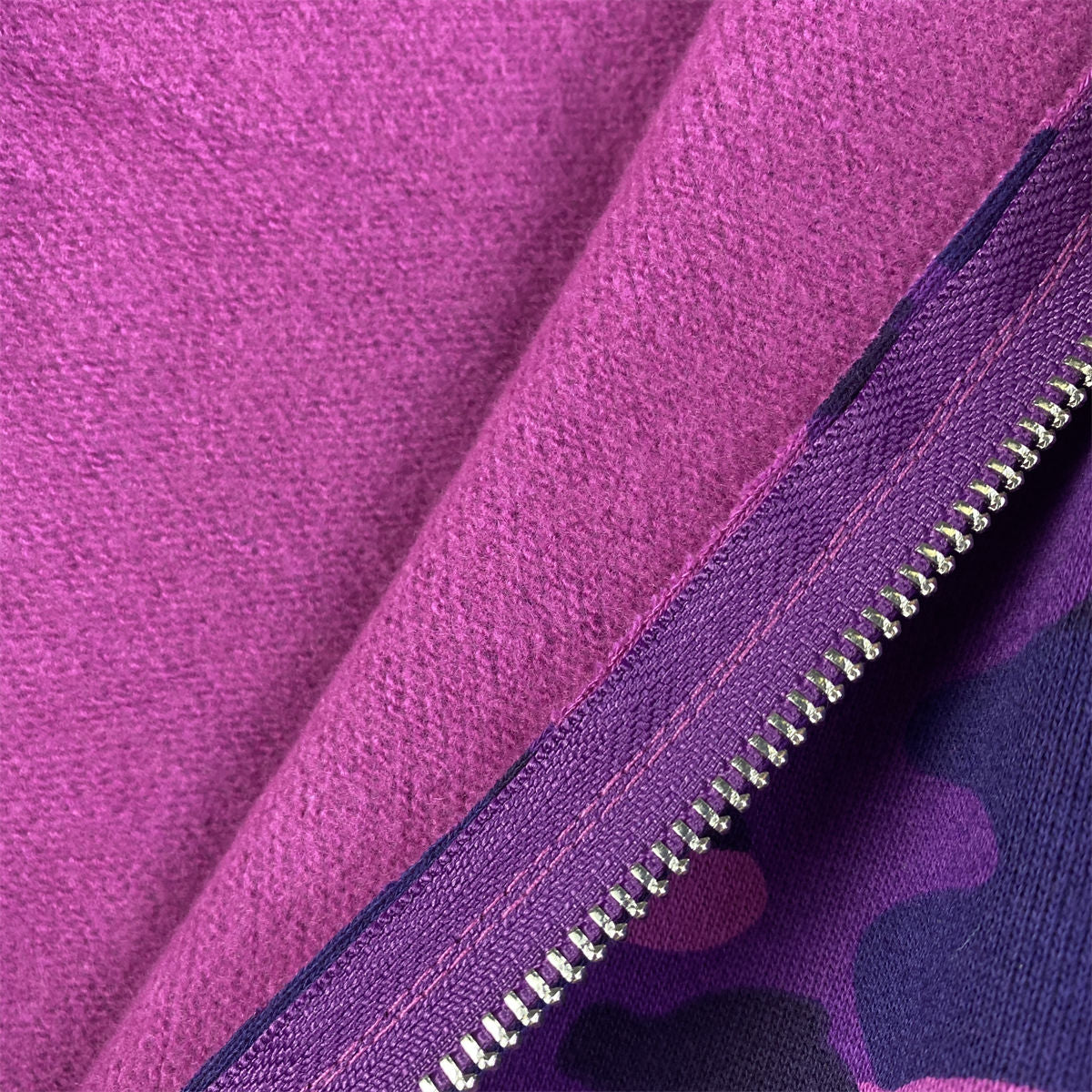 BAPE Color Camo Shark Full Zip Hoodie 'Purple'