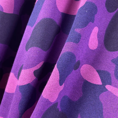 BAPE Color Camo Shark Full Zip Hoodie 'Purple'