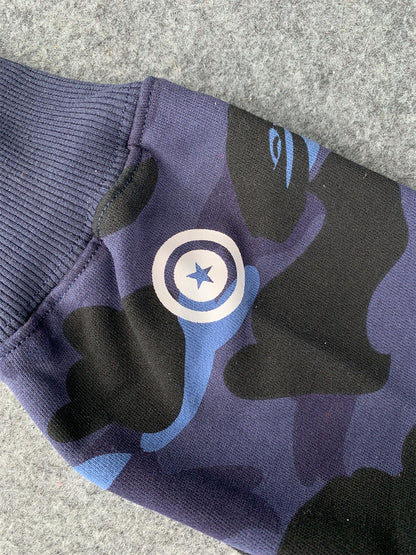 BAPE Color Camo Crazy Shark Full Zip Hoodie 'Multicolor'
