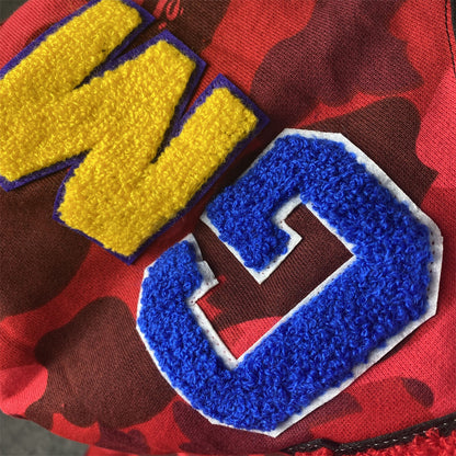 BAPE Color Camo Shark Full Zip Hoodie 'Red'