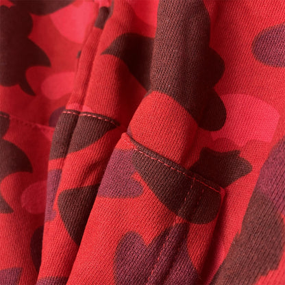 BAPE Color Camo Shark Full Zip Hoodie 'Red'