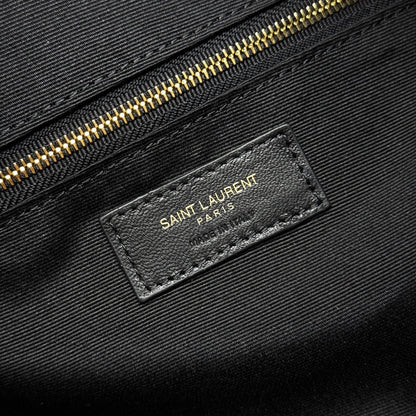 YSL Icarino Large Shoulder Bag Beige Quited Leather 286004