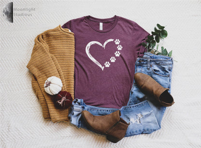 Animal Shirt, Dog Cat Mom Shirt, Paw Shirt, Unisex Shirt, Dog Mom Shirt, Dog Shirt, Woman Shirt, Women's Shirt