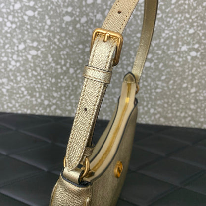 VA GARAVANI VLOGO mini HOBO bag gold calfskin 566877